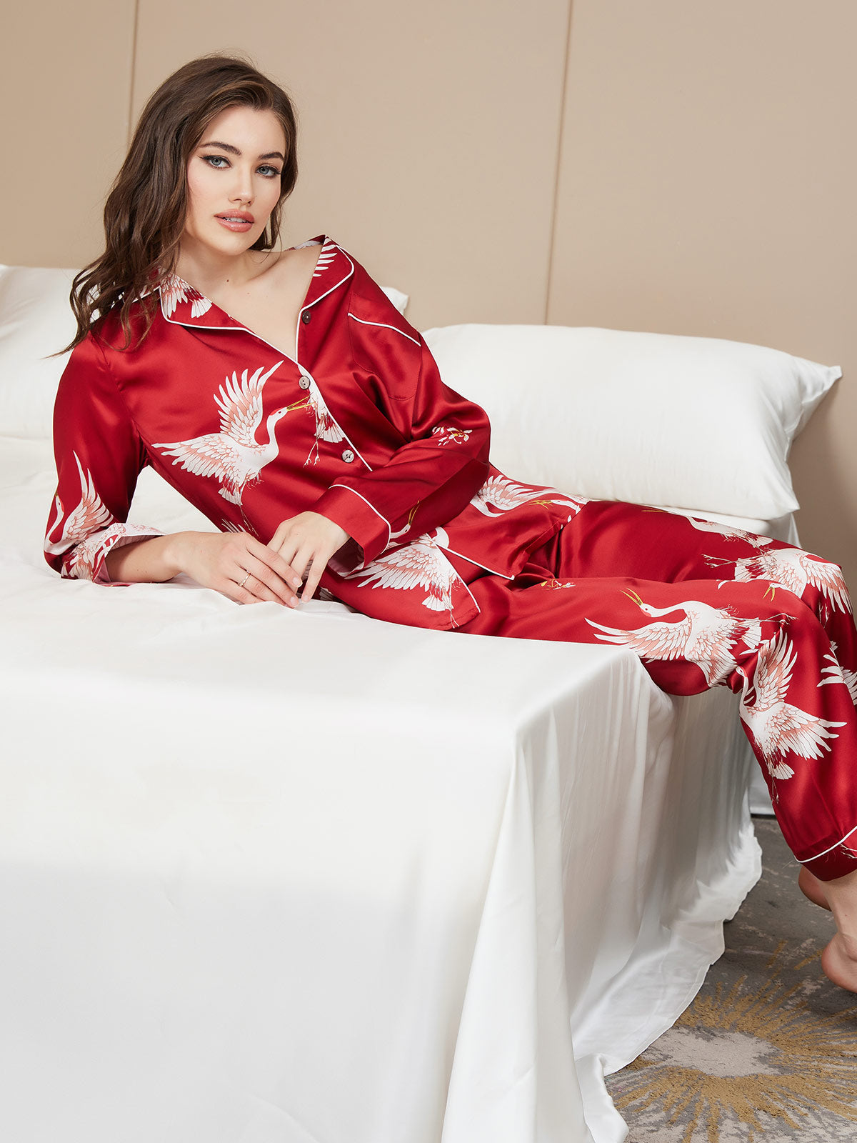 Canadily Home™ - Womens Classic Silk Pajama Set