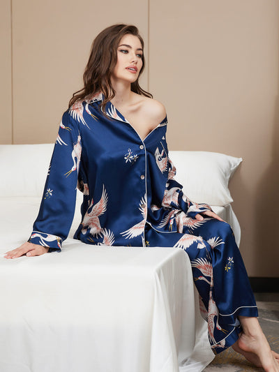 Canadily Home™ - Womens Classic Silk Pajama Set