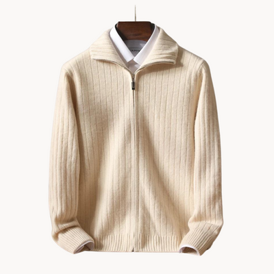 Antonio Merino Wool Zip Cardigan