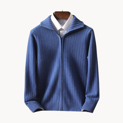 Antonio Merino Wool Zip Cardigan