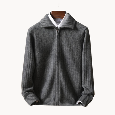 Antonio Merino Wool Zip Cardigan