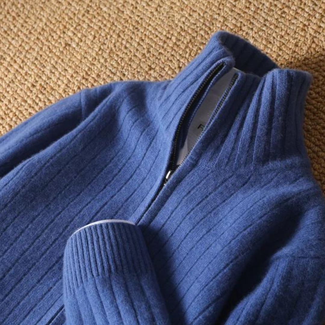 Antonio Merino Wool Zip Cardigan