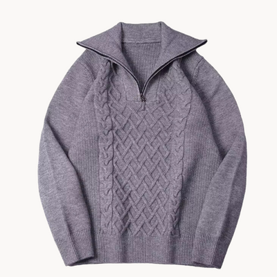 Giannini Classic Ribbed Sweater With Zipper