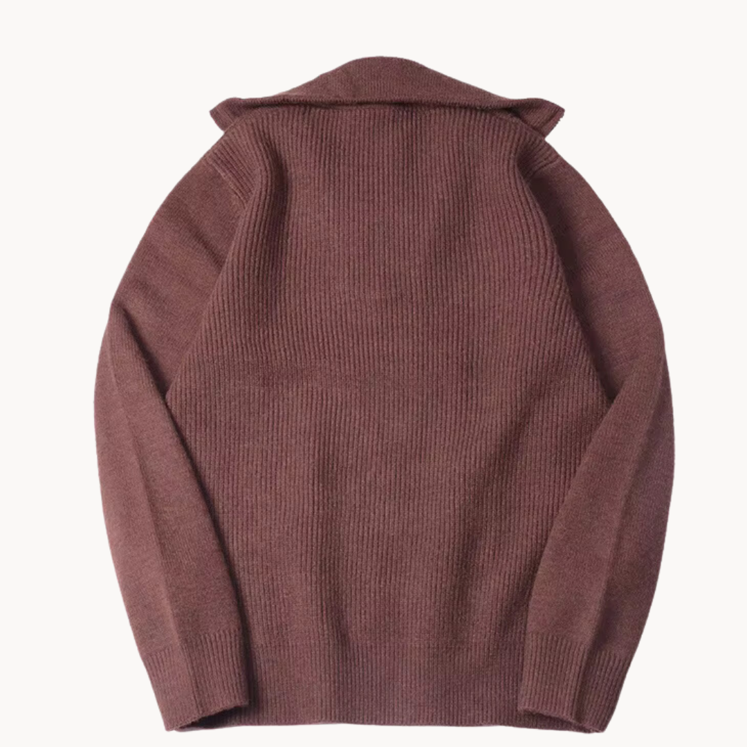 Giannini Classic Ribbed Sweater With Zipper