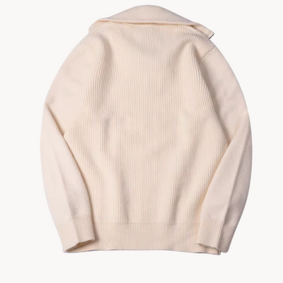 Giannini Classic Ribbed Sweater With Zipper