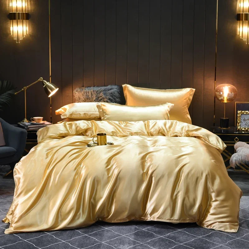 Canadily Home™- Pure Silk Bedding Set