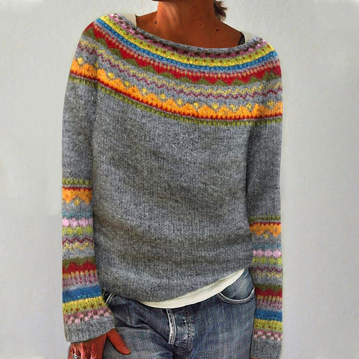 Melinda™ Retro Knit Sweater