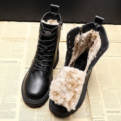 Eilish - Lace-Up Winter Boots with Cozy Lining