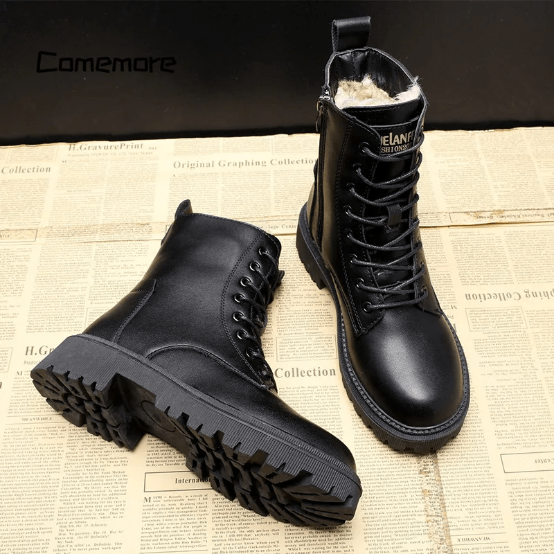 Eilish - Lace-Up Winter Boots with Cozy Lining