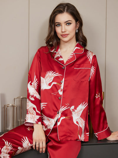 Canadily Home™ - Womens Classic Silk Pajama Set