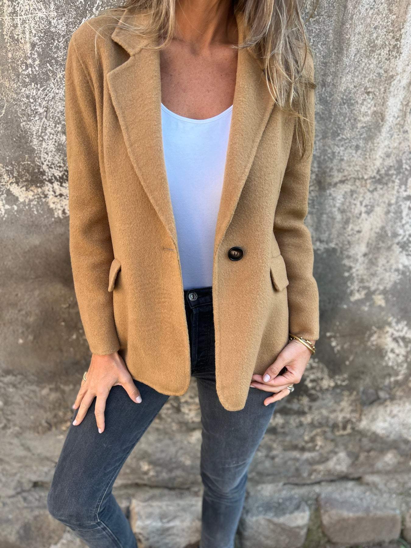 Elsa | Single Button Blazer Coat