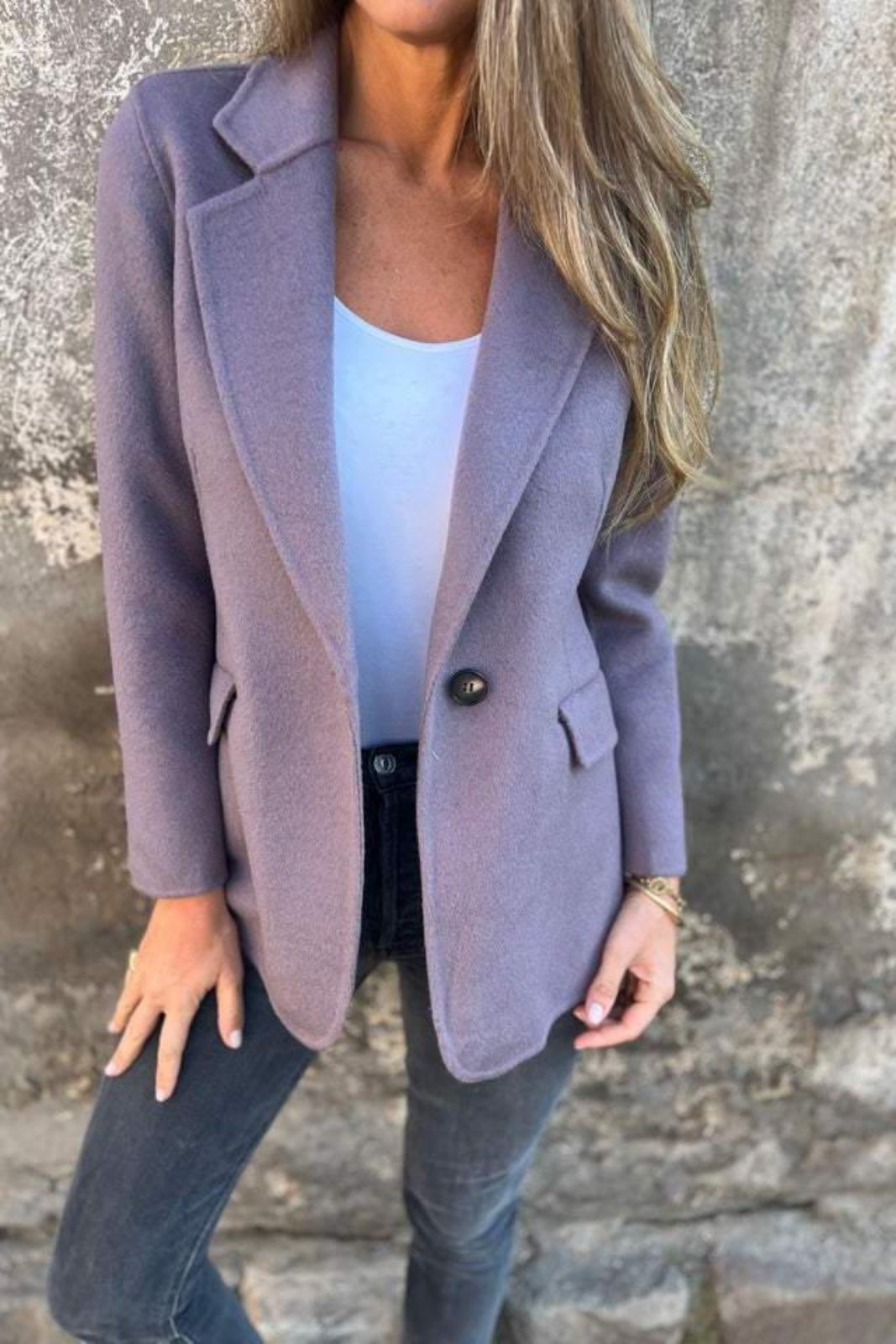 Elsa | Single Button Blazer Coat